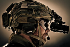 Closeup of Soliders with Night Vision Tool